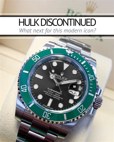 has the rolex hulk been discontinued|rolex hulk submariner history.